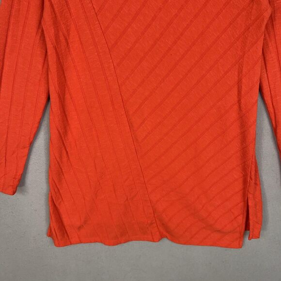 Maeve Anthropologie Sweater Womens Medium Orange Devine Tunic Top Minimal Cozy - Picture 9 of 14